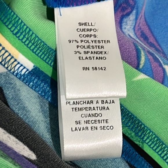 London Times On Off Shoulder Ruffle Multi Floral Tropical Mini Dress Sz 6 Resort - Picture 14 of 15